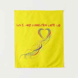 愛祝つながりデザイン タペストリー