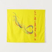 愛祝つながりデザイン タペストリー (正面(横))