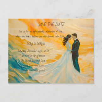 愛祝と喜び結婚式招待状 インビテーションポストカード