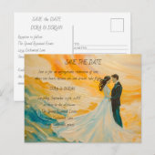 愛祝と喜び結婚式招待状 インビテーションポストカード (正面/裏面)