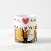 愛祝の最愛型枠と可愛い コーヒーマグカップ (中央)