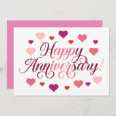 愛祝心：ハッピーアニバーサリー 招待状 (正面/裏面)