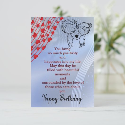 愛祝者の誕生日 カード (スタンド正面)