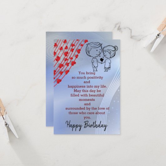 愛祝者の誕生日 カード (正面/裏面インサイチュ)