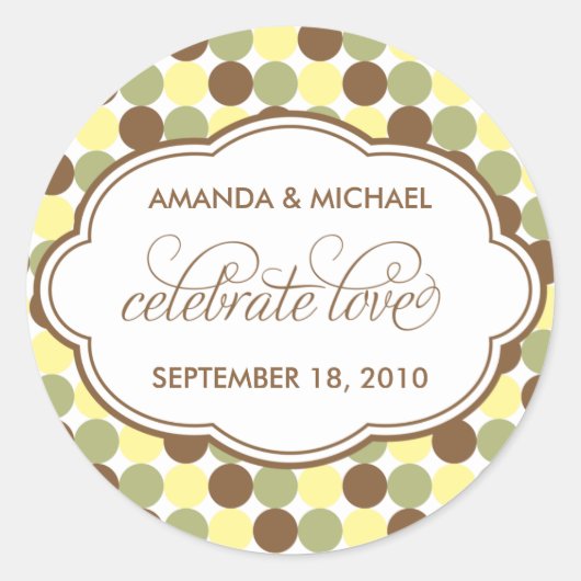 愛祝 – スイートスポットステッカー ラウンドシール (正面)