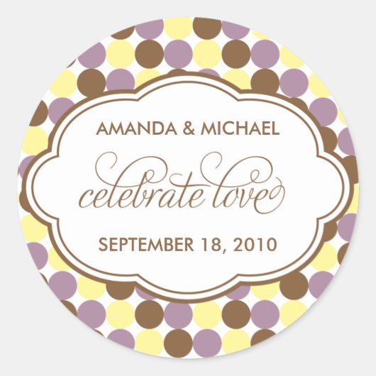 愛祝 – スイートスポットステッカー ラウンドシール (正面)