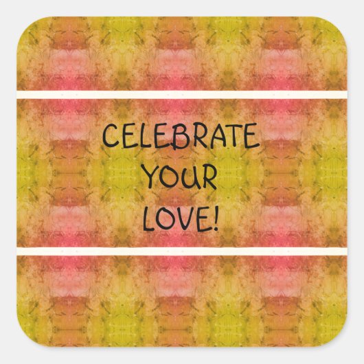 愛祝! スクエアシール (正面)