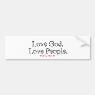 愛神愛人々 バンパーステッカー