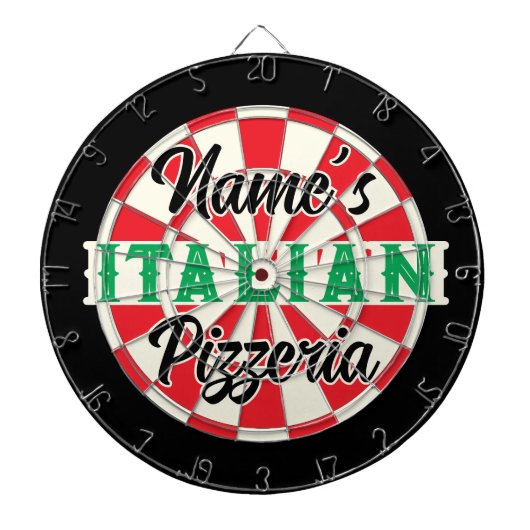 愛称イタリアンピッツェリアヴィンテージスタイル愛国 ダーツボード (正面)