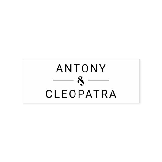 愛称素朴付き木印 ラバースタンプ (押印)