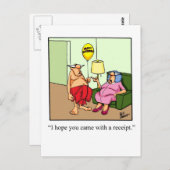 愛笑わされるの贈り物！ ポストカード (正面/裏面)