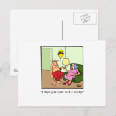 愛笑わされるの贈り物！ ポストカード (正面/裏面)