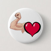 愛筋肉 缶バッジ (正面)