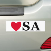 愛米国 バンパーステッカー (車上)