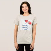 愛素晴らしし始める日感動的 トライブレンドTシャツ (正面全面)