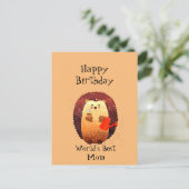 愛素晴らしする母のための誕生日カード ポストカード (スタンド正面)