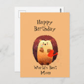 愛素晴らしする母のための誕生日カード ポストカード (正面/裏面)