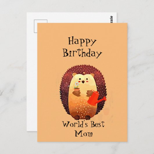 愛素晴らしする母のための誕生日カード ポストカード (正面/裏面)