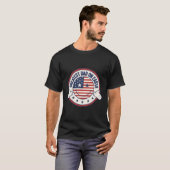 愛素晴らし国の父祖の日アメリカ人のパパ Tシャツ (正面フル)
