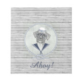 愛素晴らし愛さおもしろいれるセーラーアホイのボクサー ノートパッド (正面)