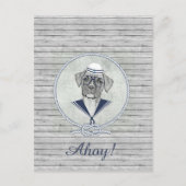 愛素晴らし愛さおもしろいれるセーラーアホイのボクサー ポストカード (正面)