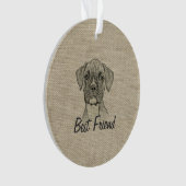 愛素晴らし愛のおもしろいトレンディーボクサー オーナメント (正面)