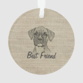 愛素晴らし愛のおもしろいトレンディーボクサー オーナメント (裏面)