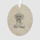 愛素晴らし愛のおもしろいトレンディーボクサー オーナメント (正面)