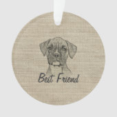 愛素晴らし愛のおもしろいトレンディーボクサー オーナメント (正面)