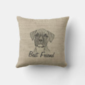 愛素晴らし愛のおもしろいトレンディーボクサー クッション (裏面)