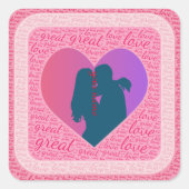 愛素晴らし愛 スクエアシール (正面)