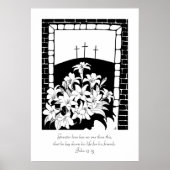 "愛素晴らし" (ヨハネ15:13) ポスター (正面)