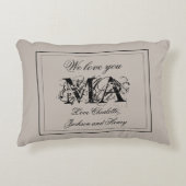 「愛素朴してるマ」のカスタム家族 アクセントクッション (正面)