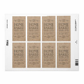 愛素朴で家を盛焼いたり上げるクラフト ラベル (フルシート)