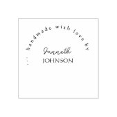 愛素朴で手カスタム作りフローララウンド ラバースタンプ (インプリント)