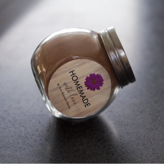 愛素朴で手作りの木 ラウンドシール