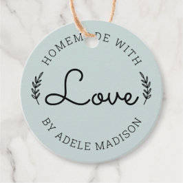 愛素朴で手作りの緑 フェイバータグ