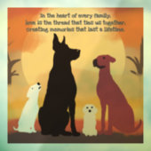 愛素朴と感動に満ちた家族 | ドッグ ウィンドウサイン (シート3)