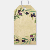 愛素朴に満ちたオリーブ油結婚式の引き出物 ギフトタグ (裏面)