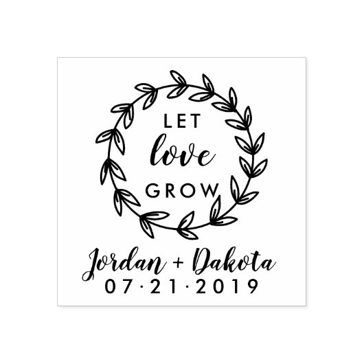 愛素朴のリースは手で文字を成長させる ラバースタンプ (インプリント)