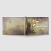 愛素朴の木とメイスンの瓶のラ結婚イト ゲストブック (全面)