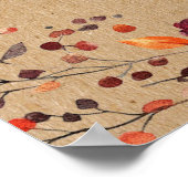 愛素朴の歓迎の印のバー結婚グンディ秋 ポスター (角)