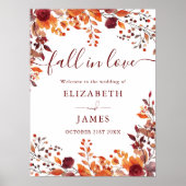 愛素朴の歓迎の印のバー結婚グンディ秋 ポスター (正面)