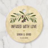 愛素朴の油が詰め込まれたオリーブ結婚 フェイバータグ (正面)