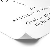 愛素朴の輝きが消え結婚る書道 ポスター (角)