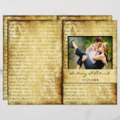 愛素朴は患者の式結婚のプログラム (正面/裏面)