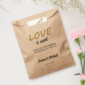 愛素朴は甘い金ゴールドスクリプトありがとうござ結婚う フェイバーバッグ (封をした状態)