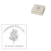 愛素朴パーソナライズされたで手作り ラバースタンプ (押印)