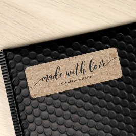 愛素朴フェイクでリラックス作られたクラフト脚本 ラベル