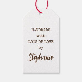 愛素朴名シンプルの多い手作り ギフトタグ